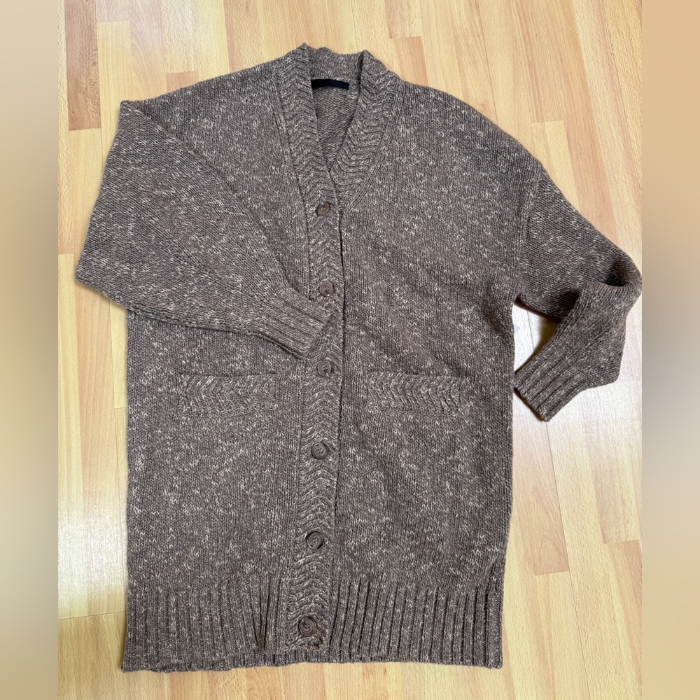 Jenni Kayne long cardigan recycled cashmere Sz s